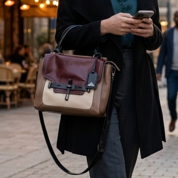 Vince Camuto Handbags - Vince Camuto Awesome Leather Satchel 😍